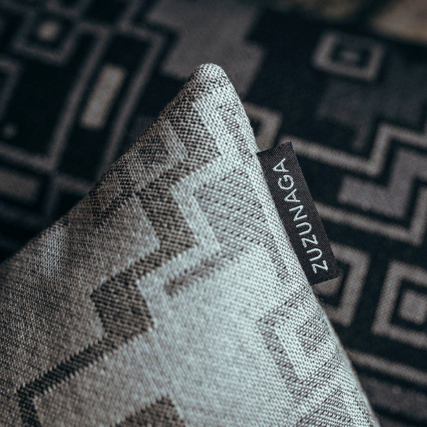 Inca Bold Grey and White Cushion