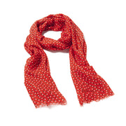 Bitmap Long Life Red Scarf