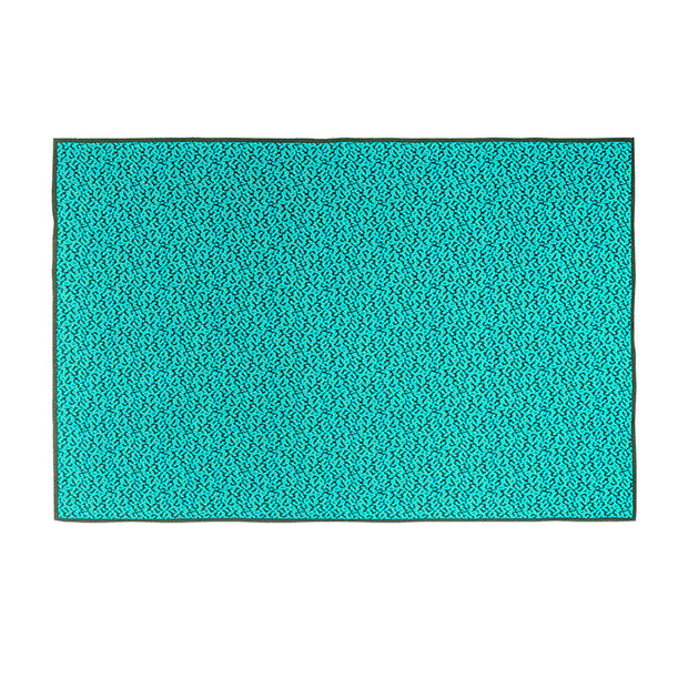 Bitmap Labyrinth Calm Turquoise Throw