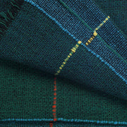 Quaternio Blue 100% Merino Wool Handwoven Throw