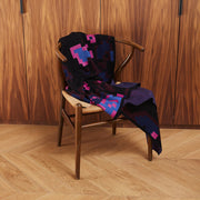 Digital Sunset Merino Wool & Silk Knitted Throw
