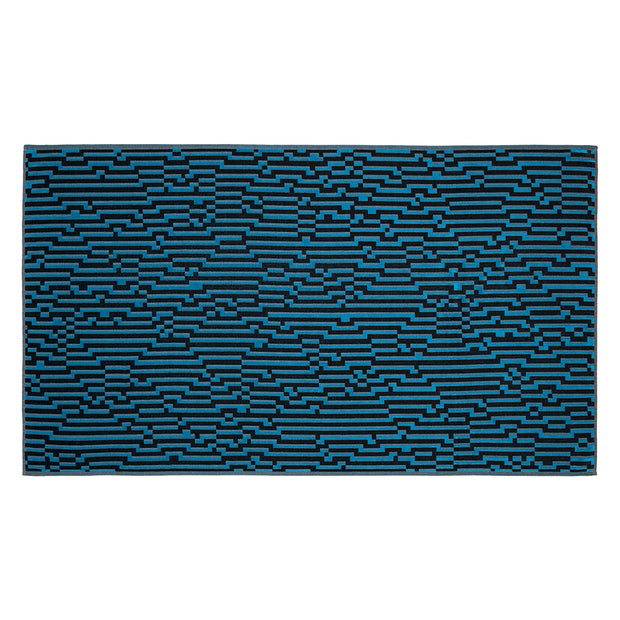Bitmap Mini Blue Waves Beach Towel