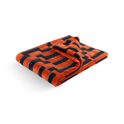Bitmap Orange Waves Beach Towel